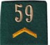 Bild von Korporal Schulterpatte Infanterie 59. Preis gilt für 1 Stück